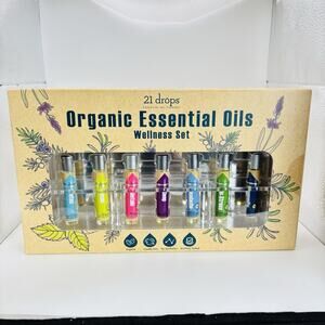 21 Drops ~ Essential Oil ~ Therapy ~ Organic Essential Oils ~ Wellness Set. New!